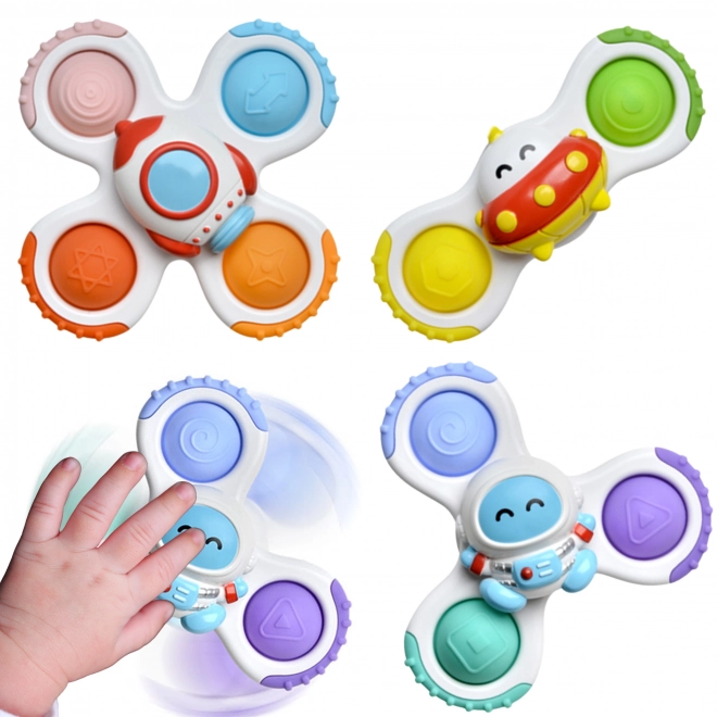 Woopie set dječjih spinnere - Raketa, Svemirci, Ufo