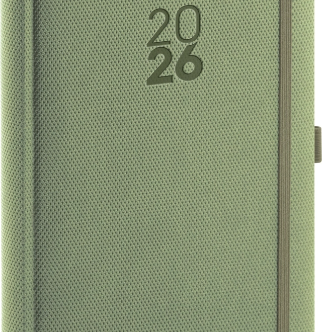 Dnevni Dnevnik Diamante 2026 Maslinasti 15 x 21 cm