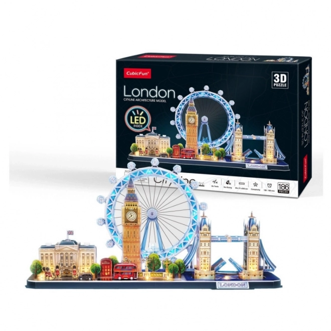 3D puzzle City line - London s led svjetlima