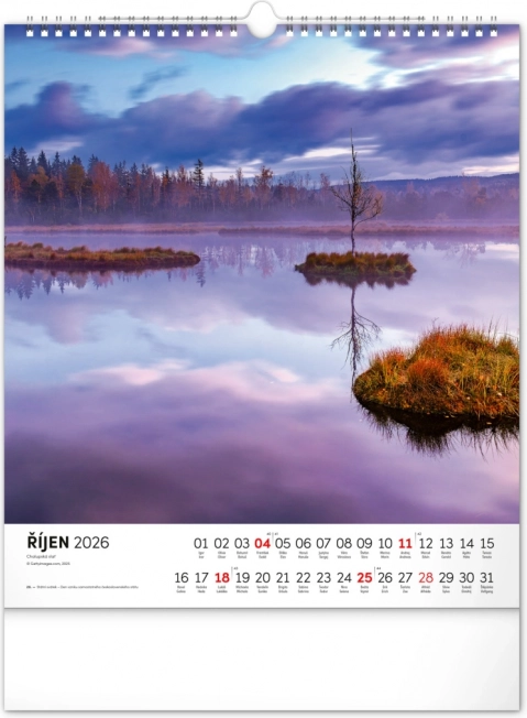Zidni kalendar Šumava 2026