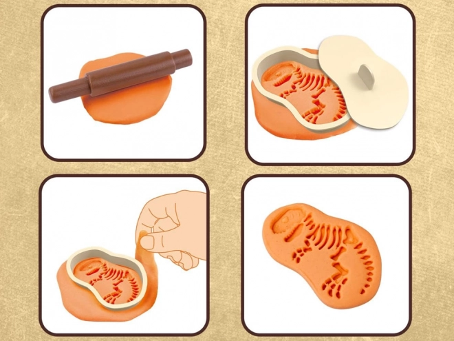 Set od plastelina dinosaurusi