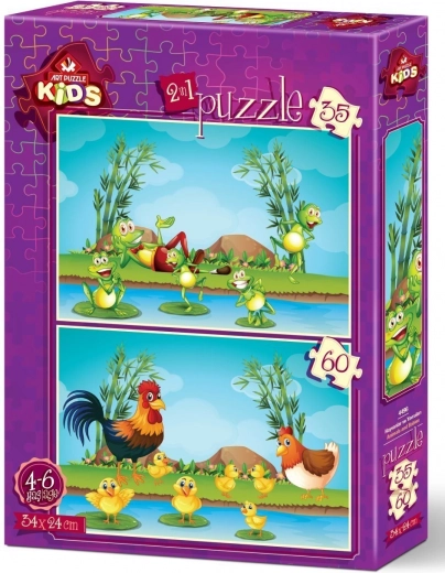 Puzzle Životinje s mladuncima 35 i 60 dijelova