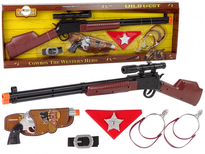 Kaubojski šerifovski set Sačmarica Revolver