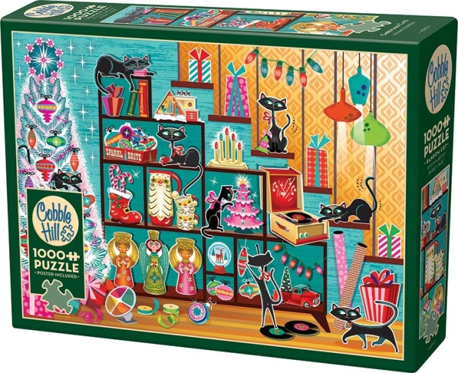 Puzzle Božićne mačke 1000 komada