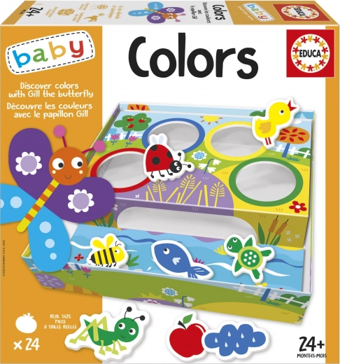 Educa Baby razvrstavanje boja s leptiricom Gretom 4×6 dijelova
