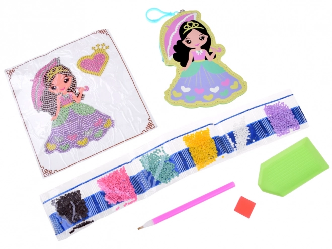 Kreativni set s dijamantnim naljepnicama Princeza