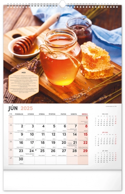 NOTIQUE Zidni Pčelarski kalendar 2025, 33 x 46 cm