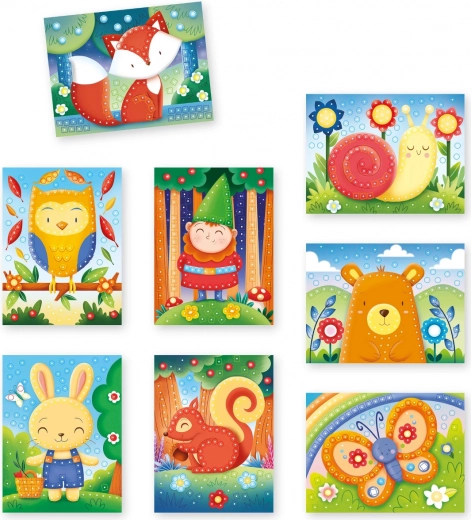 Bogat set s motivima šume