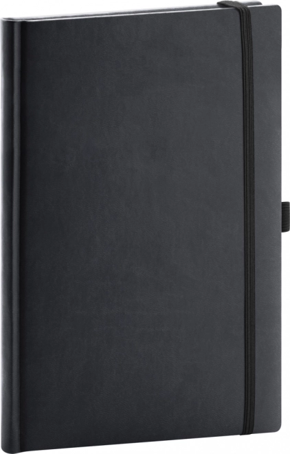 Linirani notes NOTIQUE Aprint crni 15 x 21 cm