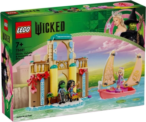 Konstrukcijski set LEGO Wicked Glinda, Elphaba i Nessarose na Sveučilištu Shiz