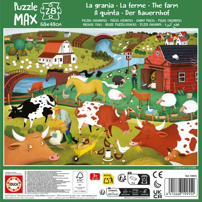 Educa Puzzle Farma 28 dijelova