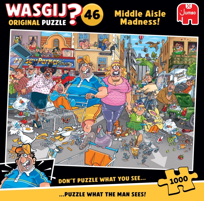 Jumbo Puzzle Wasgij: Ludilo srednje ulice 1000 dijelova