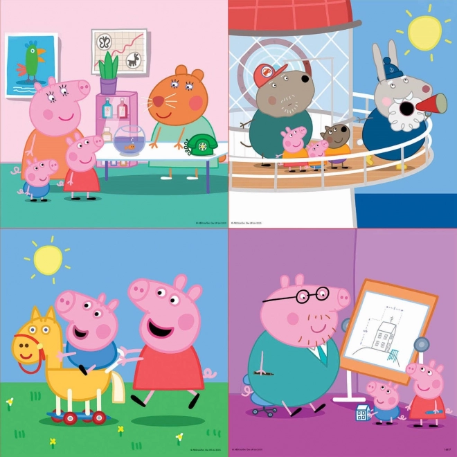 EDUCA Puzzle Praščić Peppa 4u1 (12,16,20,25 dijelova)