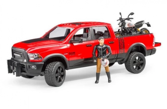 Bruder Terenski auto RAM s motociklom