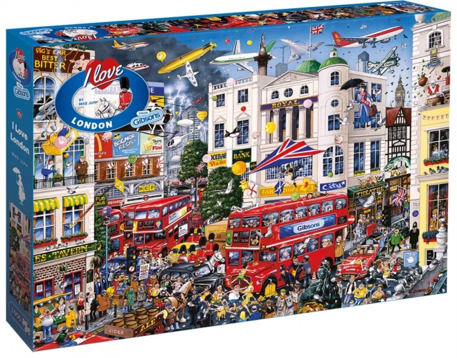 GIBSONS Puzzle Volim London 1000 dijelova
