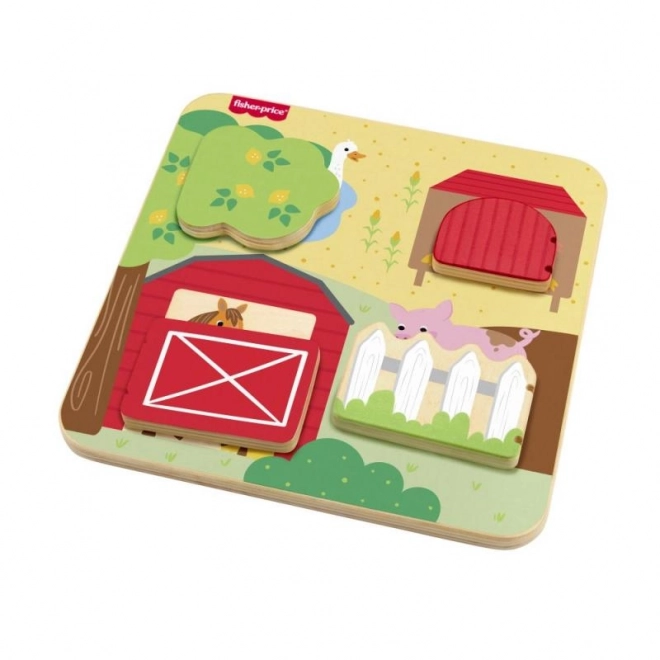 Fisher-Price drvena igra skrivača sa životinjama