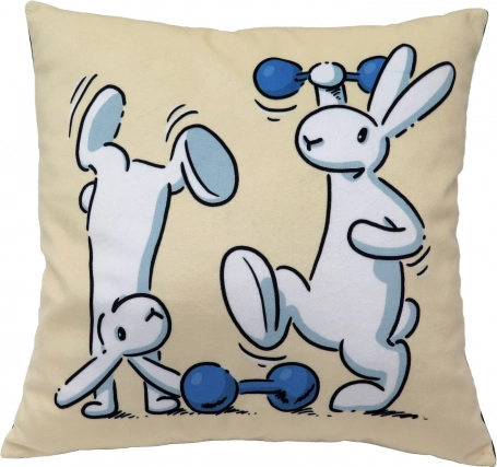 Dječji jastuk BOB I BOBEK 30 × 30 cm – motiv utezi