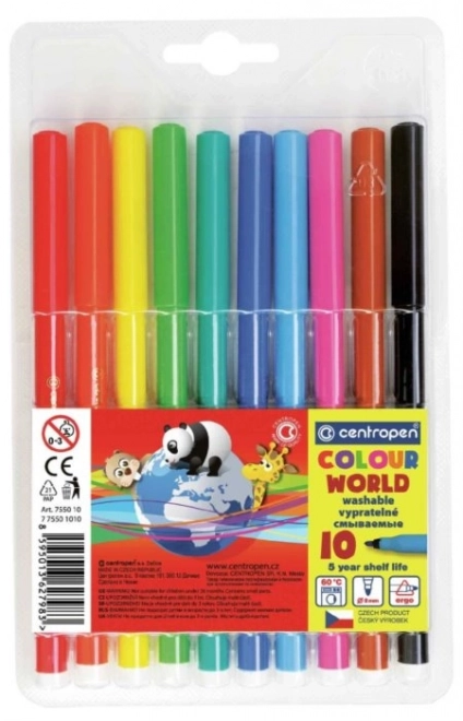 CENTROPEN Flomasteri 10 boja