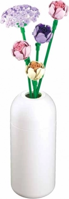 Sluban božuri u vazi – građevni set Flowers