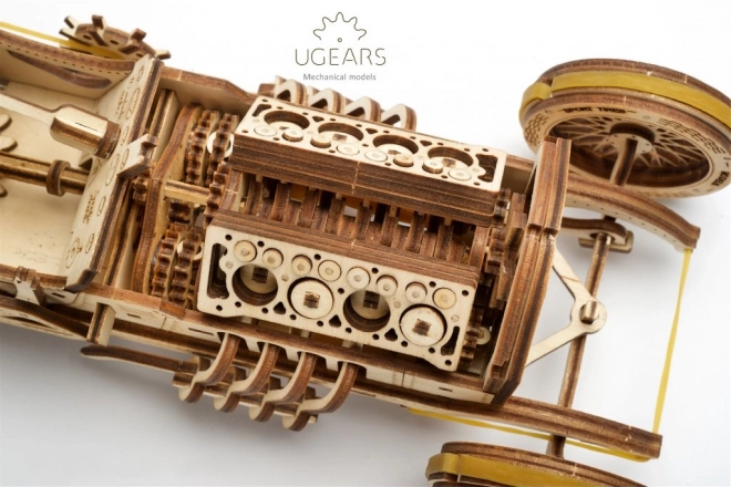 Ugears 3D puzzle - U9 Grand Prix auto 348 dijelova