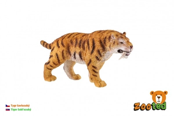 Tigar sabljozubi zooted plast 13cm u vrećici