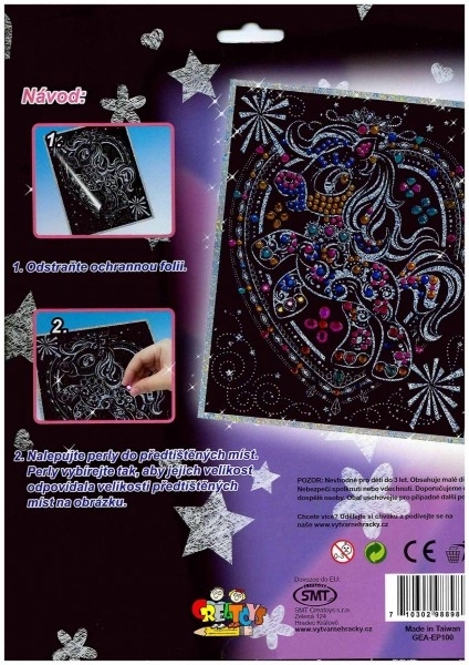 ARTLOVER Slikovnica s perlama Sova 20x25 cm