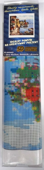 Dijamantno slikanje na obali 30x40cm