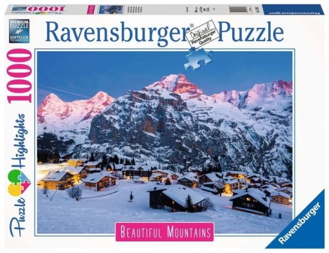 Ravensburger puzzle Mürren iz Bernskog Oberlanda 1000 dijelova