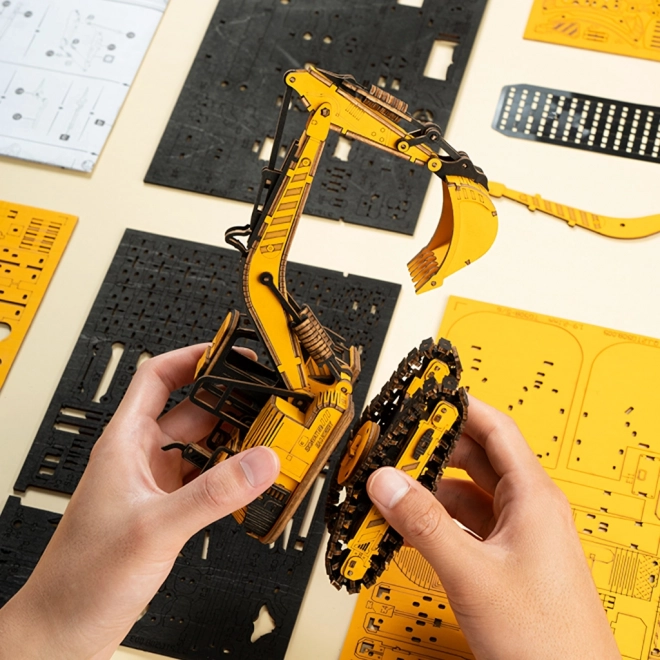 RoboTime drvene 3D puzzle - Bager