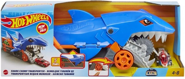 hot wheels city rekin transporter – morski pas transporter autića
