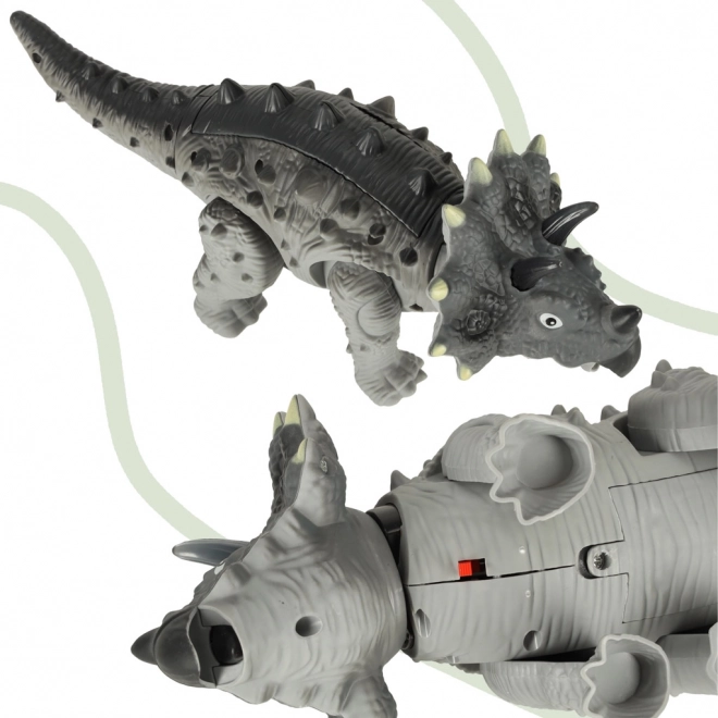 Dinosaurus Triceratops na baterije Interaktivna igračka hoda svijetli riče