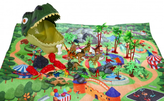 "Svijet dinosaura" set figurica za djecu 3+ Glava dinosaura + podloga za krajolik