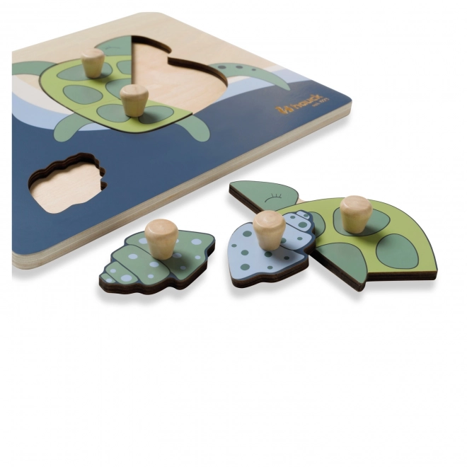 Drvene puzzle - kornjača