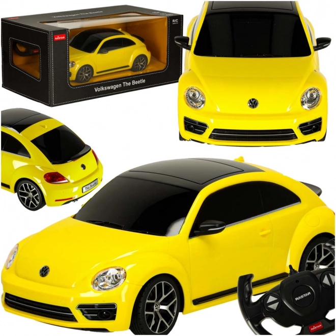 Auto na daljinsko upravljanje R/C Volkswagen Beetle Rastar 1:14 žuto