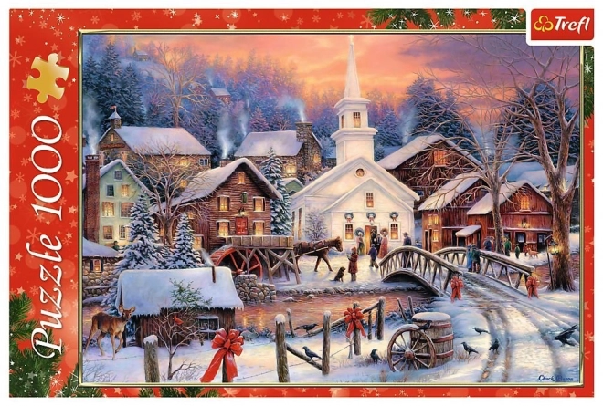 Puzzle 1000 dijelova Bijeli Božić