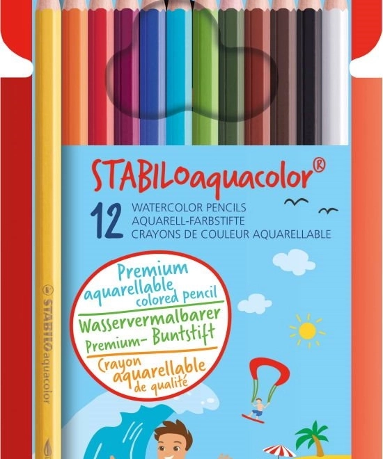 Set akvarelnih bojica Stabilo Aquacolor 12 kom