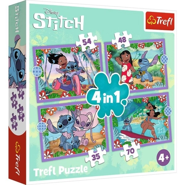 Puzzle Lilo & Stitch 4u1 Ludi dan Trefl