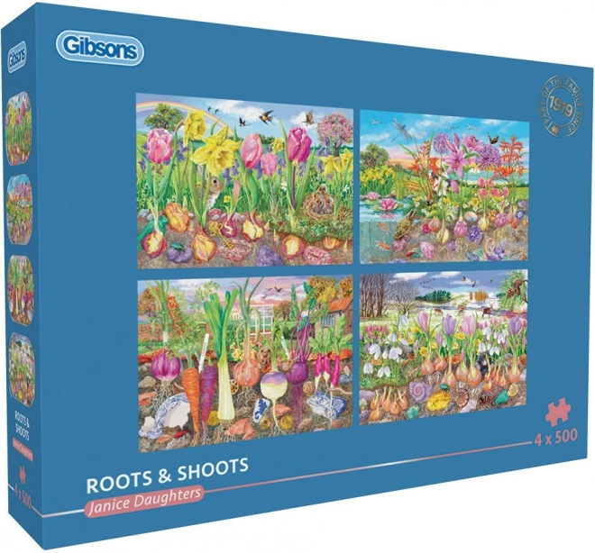 GIBSONS Puzzle Korijeni i izdanci 4x500 komada