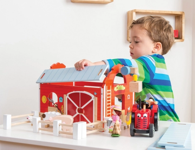 Le Toy Van crveni traktor i prikolica