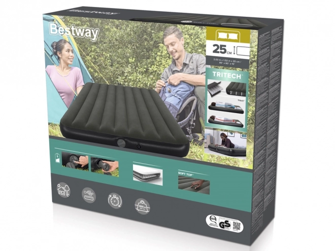 Dvostruki zračni madrac Queen s ugrađenom pumpom Bestway
