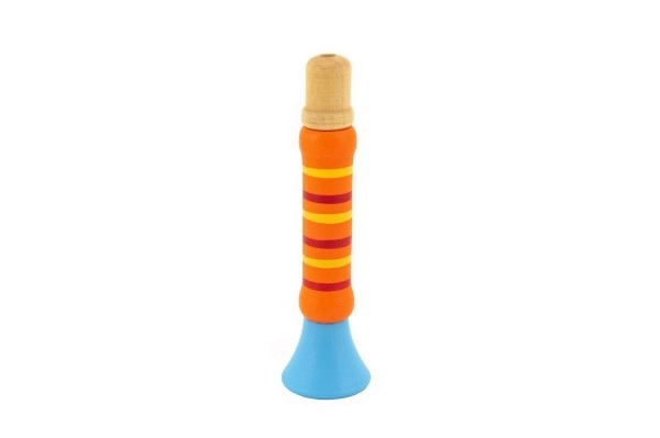 Drvena šarena trubica - 12 cm