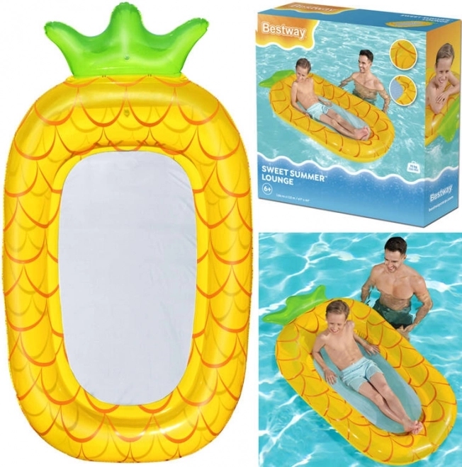 Bestway na napuhavanje vodena mrežasta ležaljka za djecu Ananas sa mrežastim dnom
