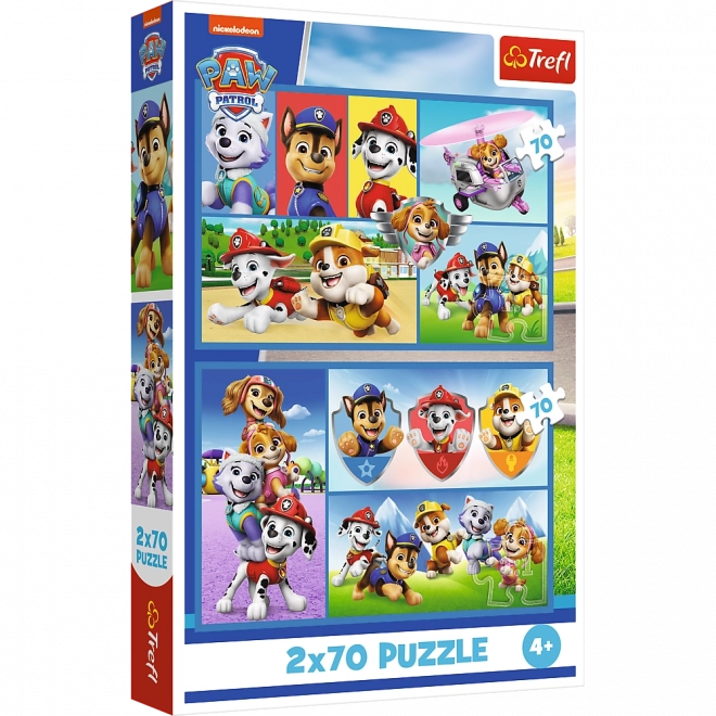 Puzzle Pravila Psići Uslikavci 2u1 2x70 dijelova