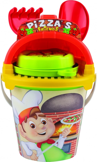 Androni set za pijesak Pizza Friend, 7-dijelni