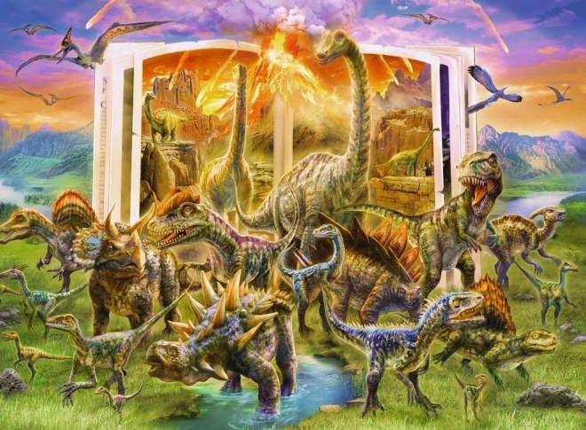 RAVENSBURGER Puzzle Enciklopedija dinosaura XXL 300 dijelova