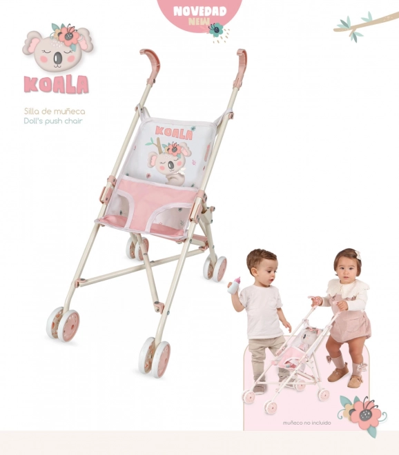 DeCuevas 90079 Sklopiva kolica za lutke golf štapovi KOALA 2024 - 56 cm