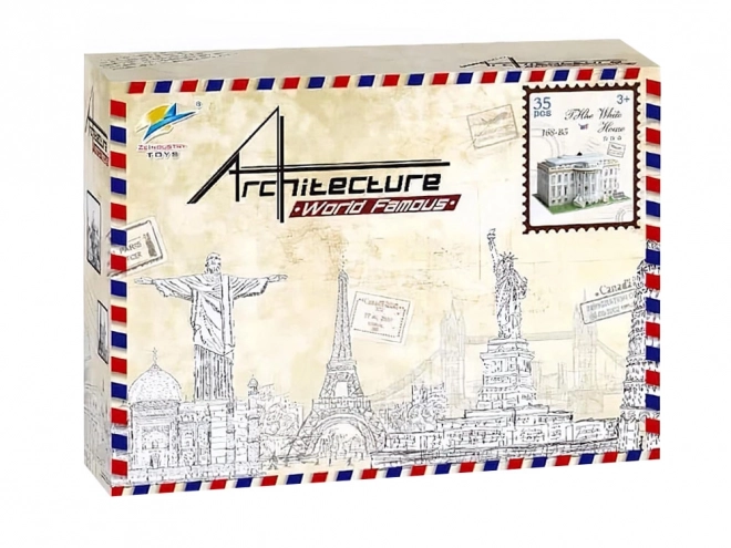 3D prostorne puzzle zgrade BIJELE KUĆE ZA2529