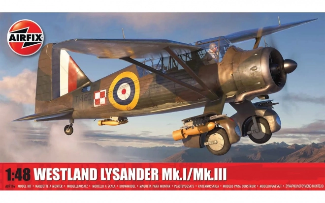 Model zrakoplova Westland Lysander Mk.I/Mk.III 1/48