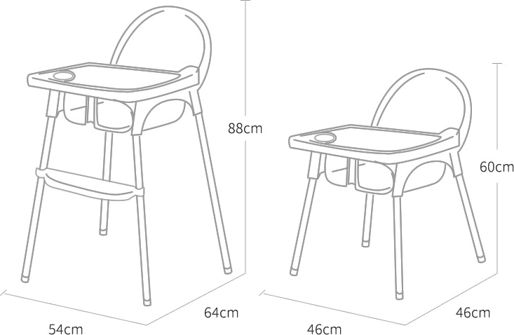 Podesiva visina za udobno objedovanje