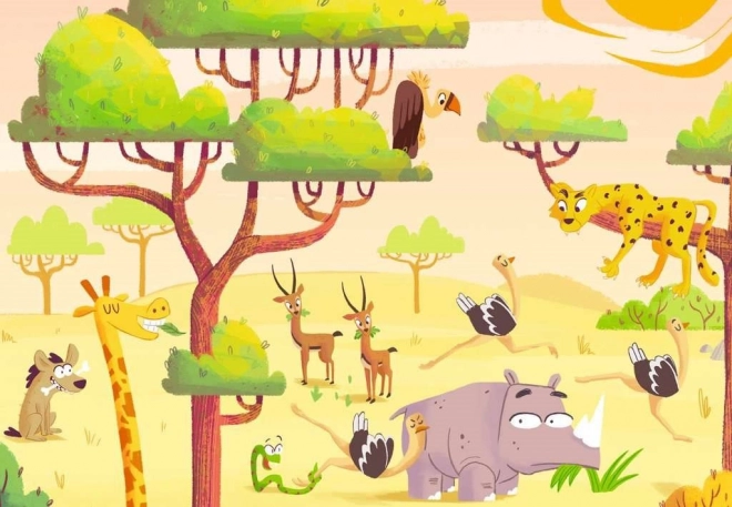 Puzzle & Igra: Safari - RAVENSBURGER 2x24 komada